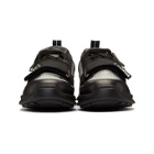 Prada Black and Silver Mechano Sneakers