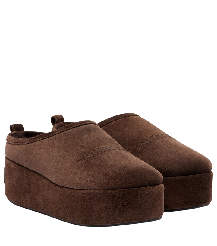 Photo: Balenciaga Alaska suede platform mules
