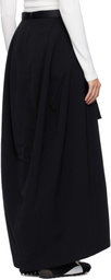 Y-3 Black Padded Midi Skirt