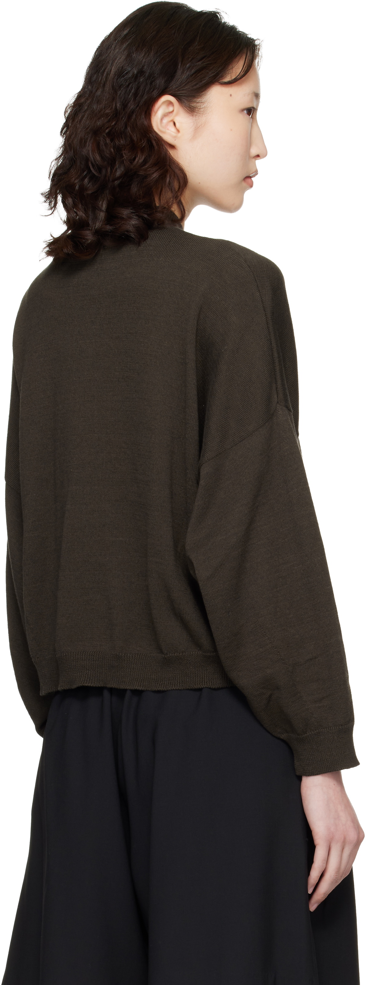 Cordera Brown Cotton & Cashmere Cardigan