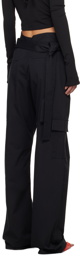 Jade Cropper Black Wrap Belt Cargo Pants