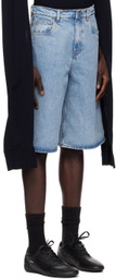 Coperni Blue Washed Denim Shorts