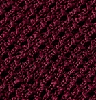 TOM FORD - 7cm Knitted Silk Tie - Burgundy