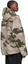 Essentials Khaki Polyester Hoodie