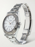 ROLEX - Pre-Owned 2013 Datejust II Automatic 41mm Oystersteel and 18-Karat White Gold Watch, Ref. No.