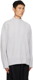 stein Gray Dropped Shoulders Turtleneck