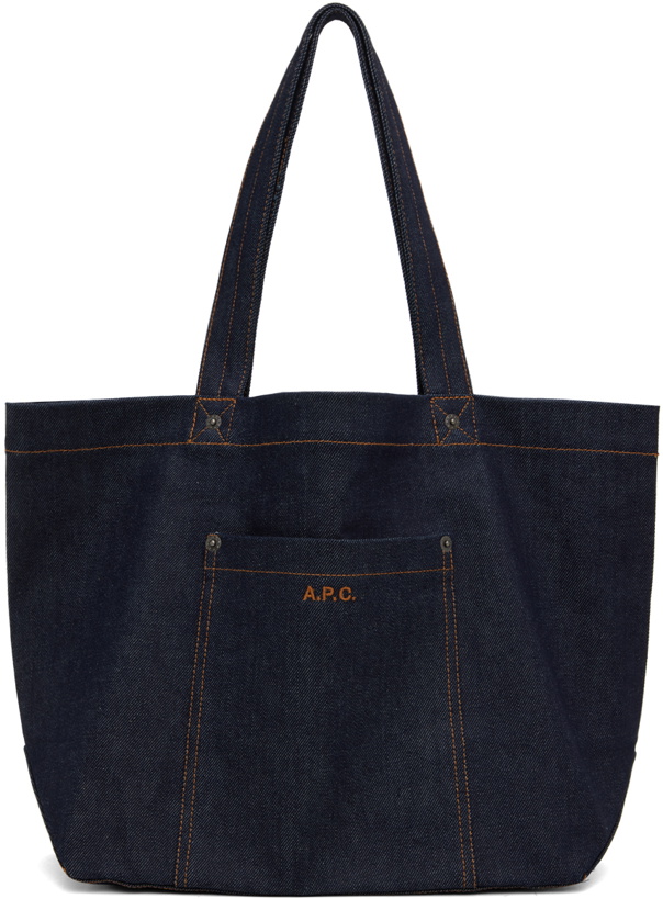 Photo: A.P.C. Indigo Thais Denim Tote