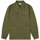 Universal Works Men's Twill Fatigue Jacket in Light Olive
