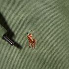 Polo Ralph Lauren Men's Cord Zip Hoody in Cargo Green