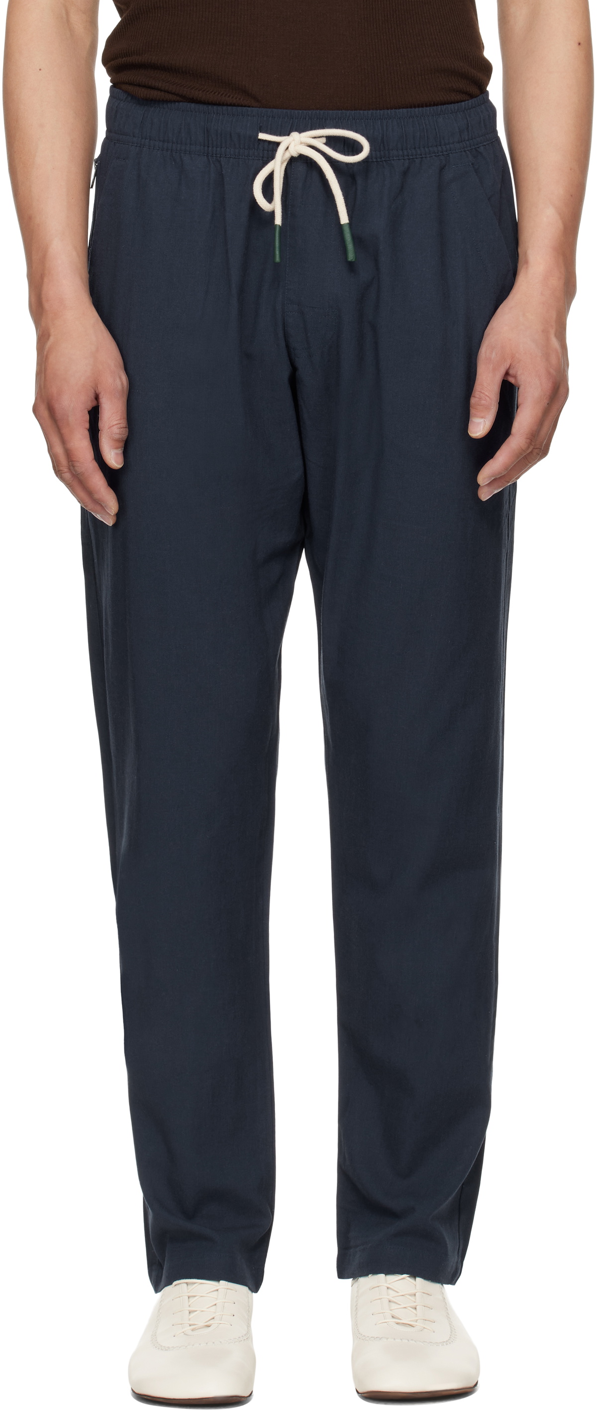 OAS Navy Linen Trousers
