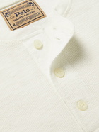 Polo Ralph Lauren - Slim-Fit Logo-Embroidered Waffle-Knit Cotton Henley T-Shirt - Neutrals