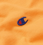 Champion - Logo-Embroidered Cotton-Jersey T-Shirt - Orange