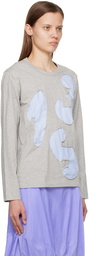 Comme des Garçons Shirt Gray Long Sleeve T-Shirt