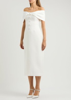 Odd Muse The Ultimate Muse Bow Midi Dress White