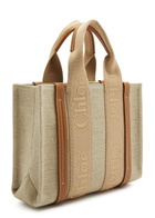 Chloe Woody Small Canvas Tote - Tan - One Size