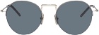 Thom Browne Silver TB118 Hingeless Sunglasses