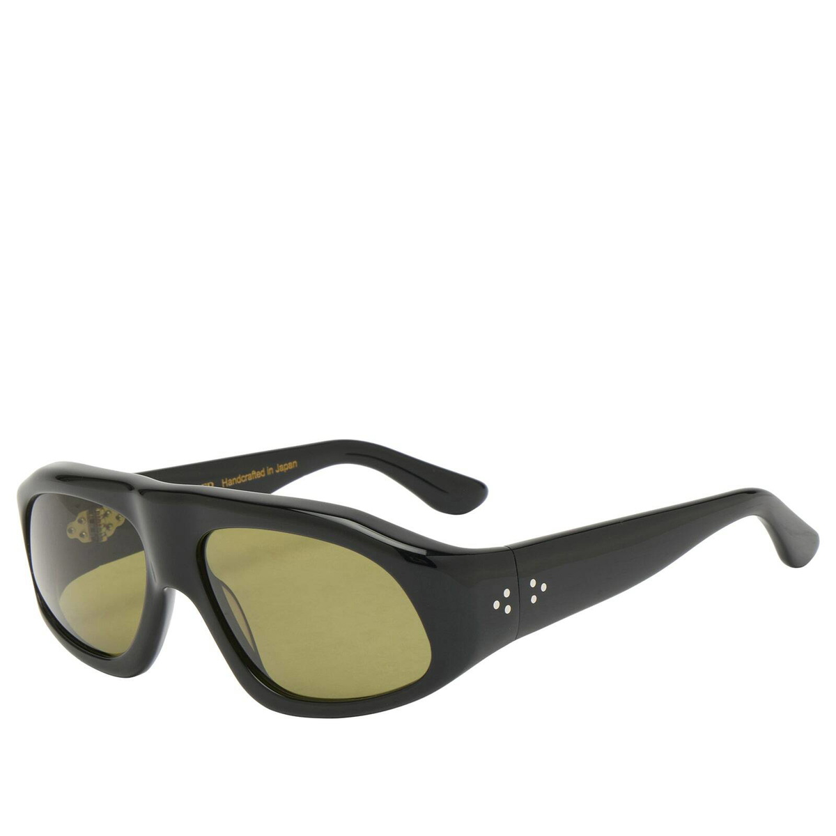 Port Tanger Sama Sunglasses in Black/Dark Green 