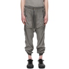 Boris Bidjan Saberi Grey Resin-Dyed Long John Lounge Pants