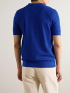 Sunspel - Ribbed Cotton Polo Shirt - Blue
