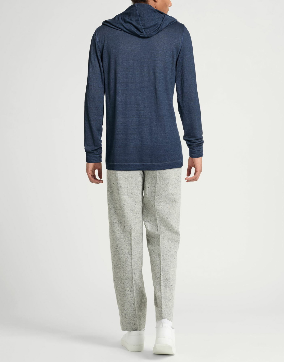 120% Lino Mens T-shirt in Navy