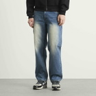 Dime Men's Relaxed Denim Jeans in Sandblasted Indigo