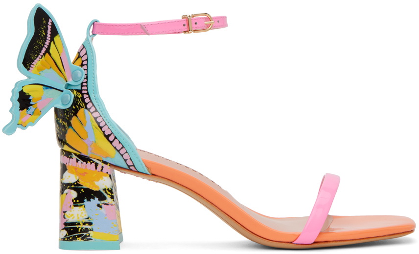 Multicolor high 2024 heel sandals