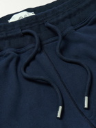 Mr P. - Tapered Cotton-Jersey Sweatpants - Blue