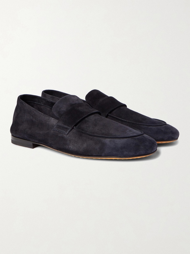 Photo: OFFICINE CREATIVE - Airto Suede Loafers - Blue