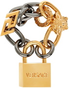 Versace Gold Padlock Chain Bracelet