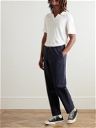 Officine Générale - Simon Garment-Dyed Linen-Blend Polo Shirt - White