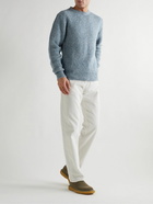 Officine Générale - Marco Ribbed Wool-Blend Sweater - Blue