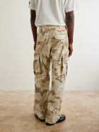 Cherry Los Angeles - Wide-Leg Camouflage-Print Cotton Trousers - Neutrals