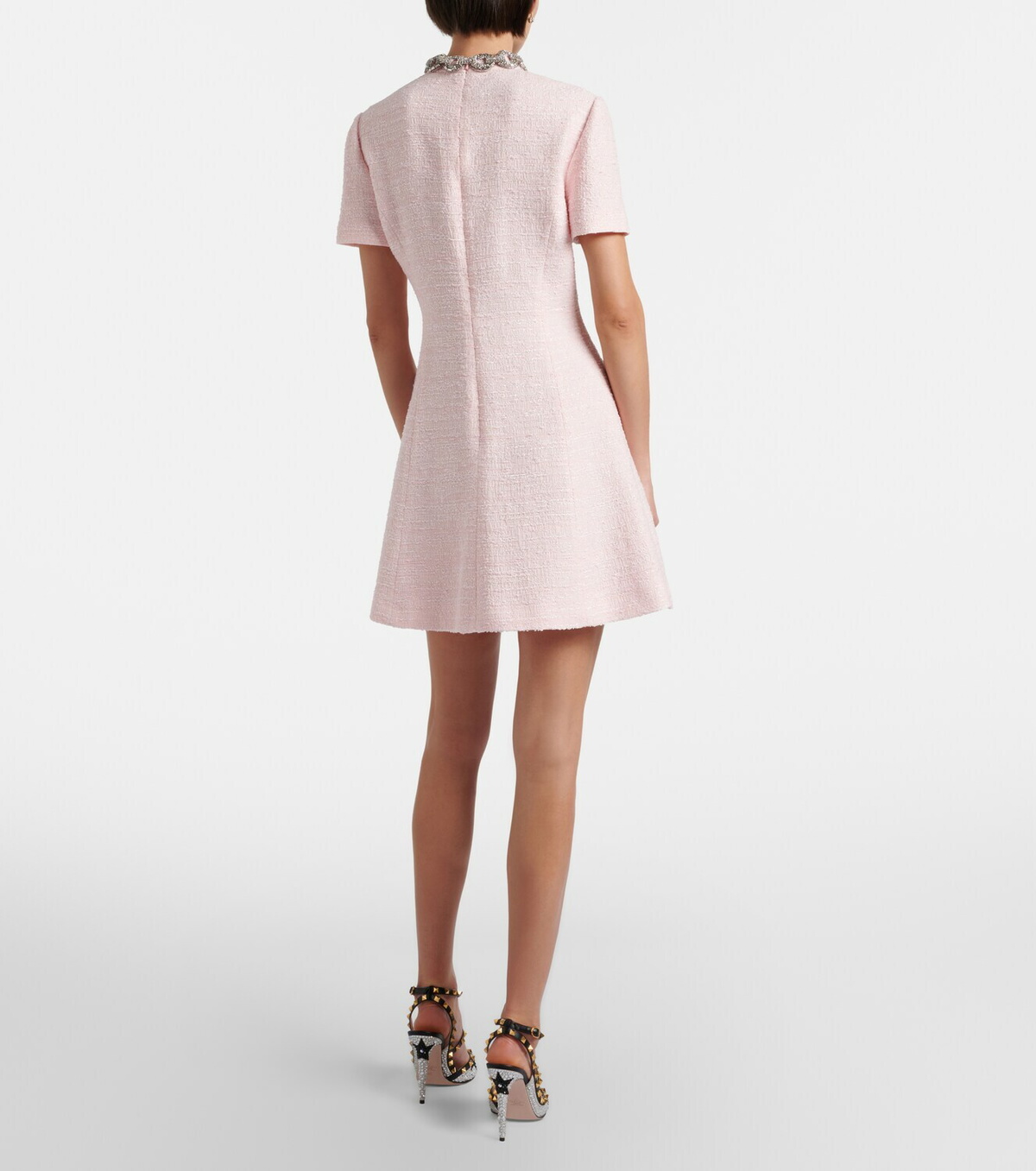 Valentino Embellished tweed minidress