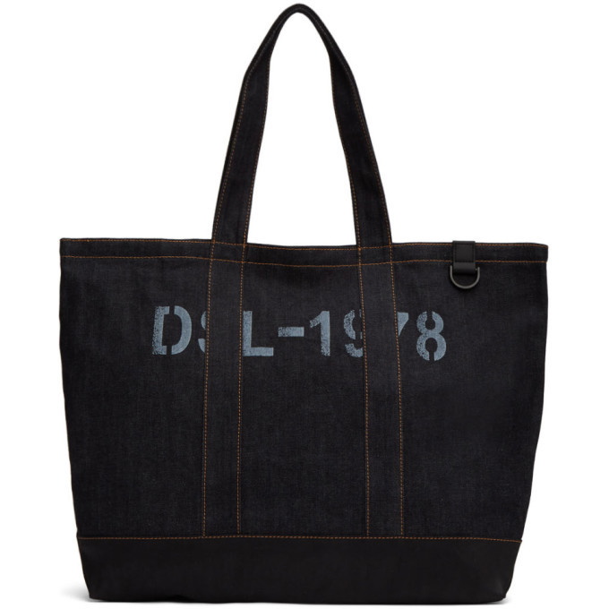 Photo: Diesel Indigo and Black D-Thisbag Shopping Tote