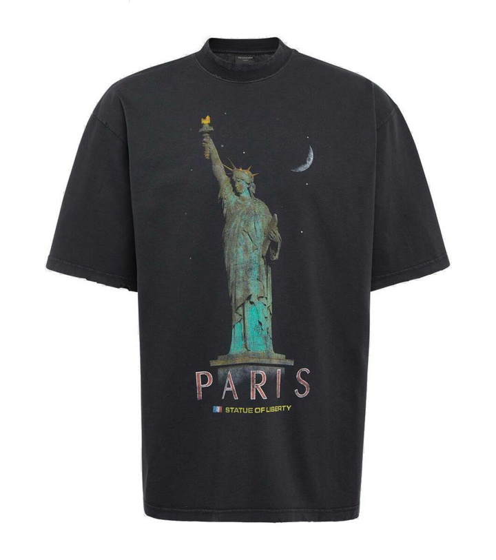 Photo: Balenciaga Paris Liberty cotton jersey T-shirt