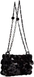 Rabanne Black Sequin Paillette Shoulder Bag