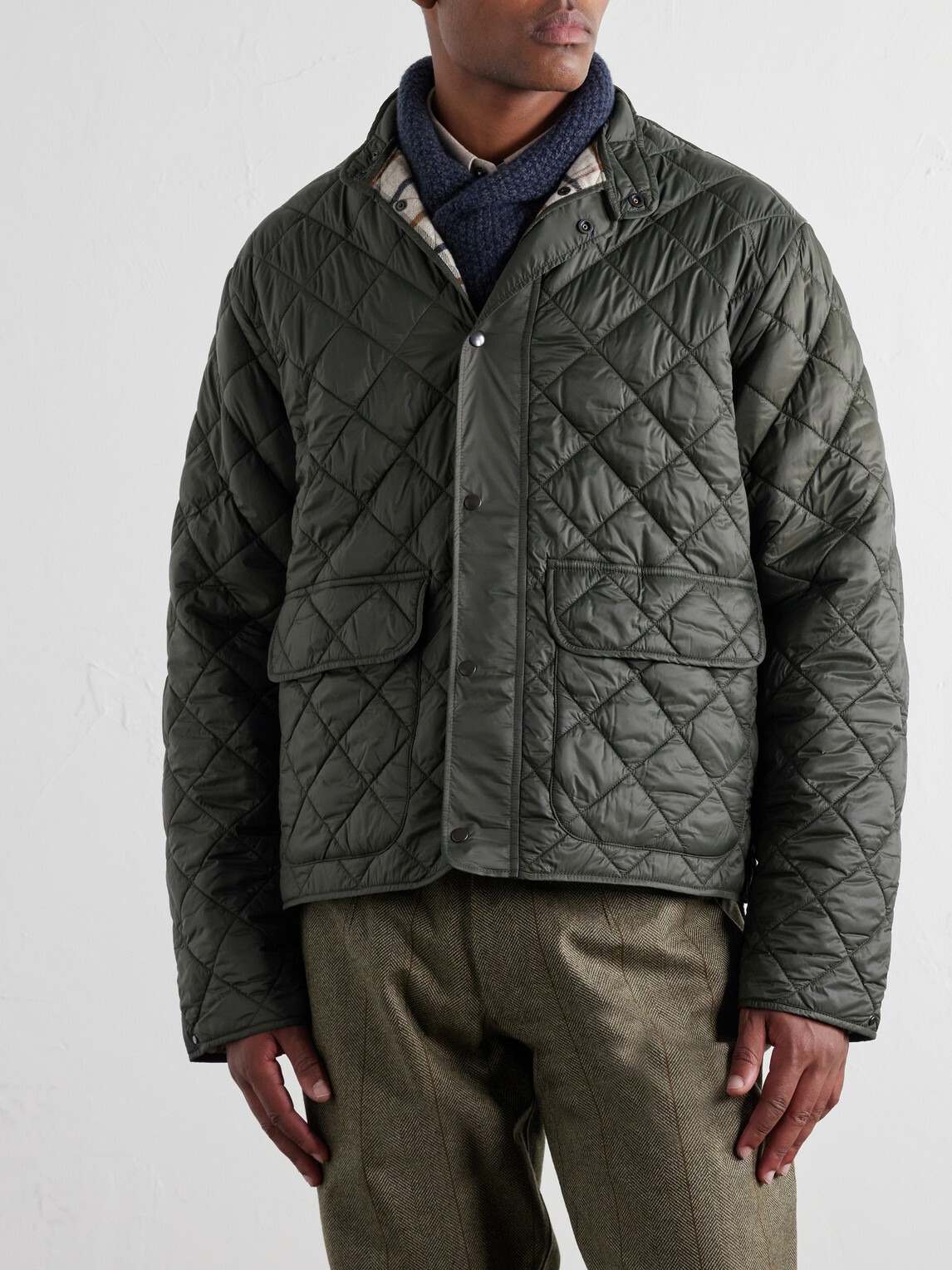Purdey - Hooded Shell-Tweed Field Jacket - Green
