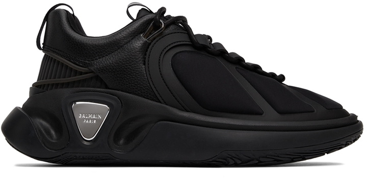 Photo: Balmain Black B-Runner Sneakers