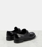 Prada Logo leather loafers