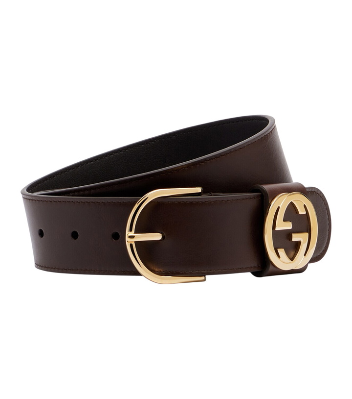 Photo: Gucci Interlocking G leather belt