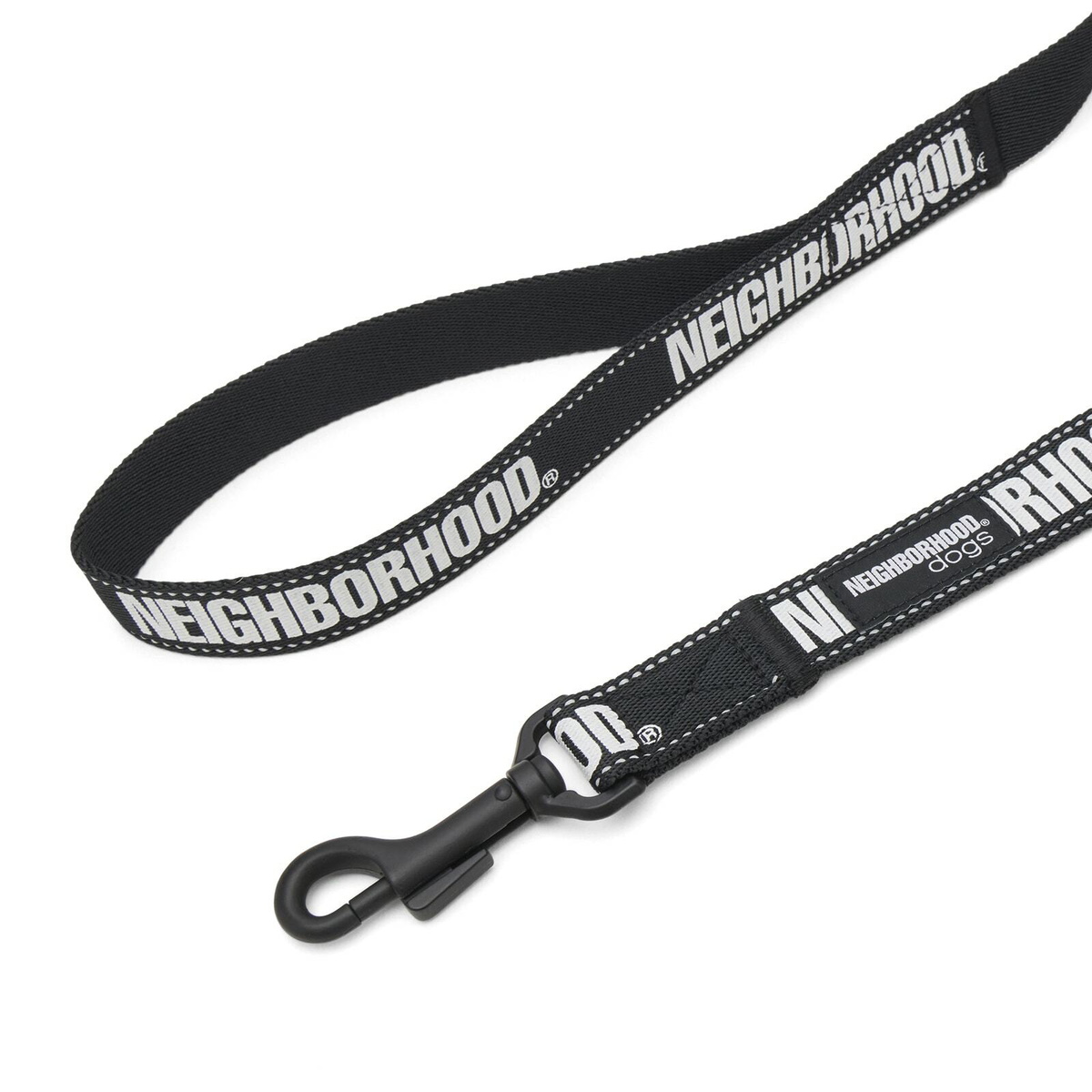 Neighborhood Men's Wide Dog Leash in Black 