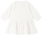 Chloé Baby Off-White Embroidered Dress