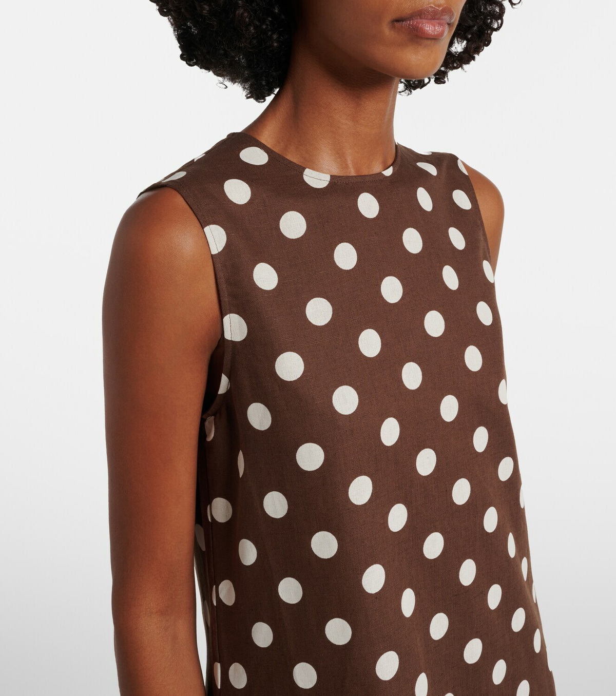 Asceno Tallin linen and cotton maxi dress
