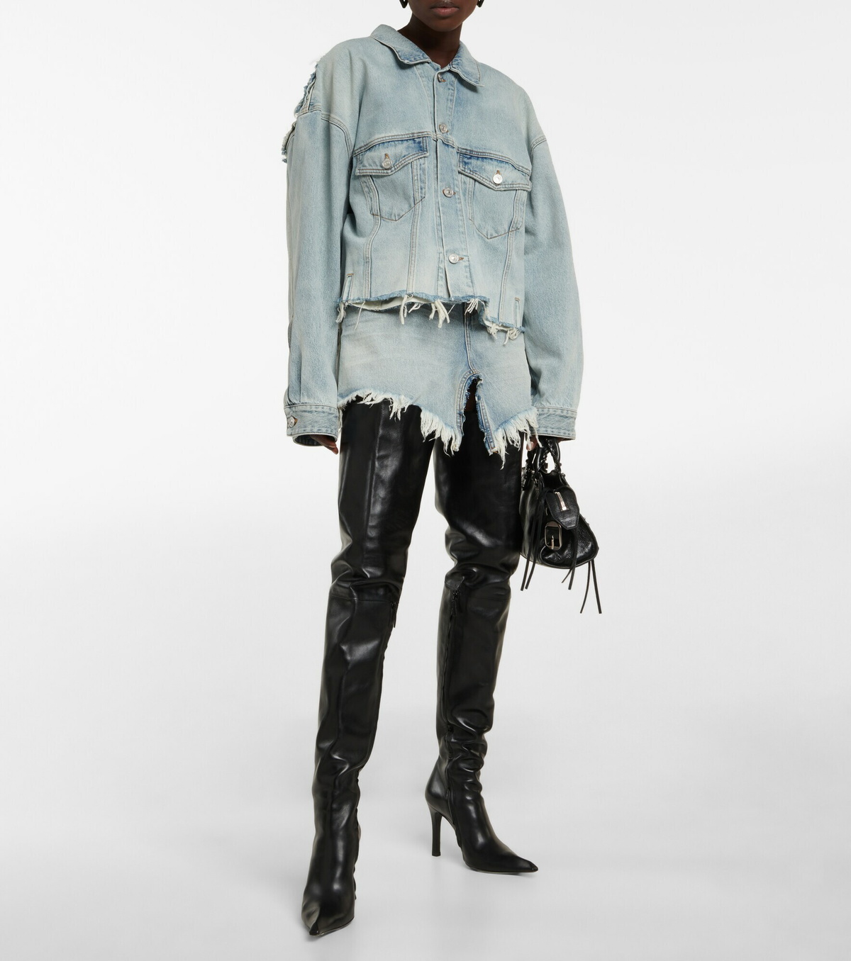 コート BALENCIAGA  Oversize Coat BALENCIAGA Oversized asymmetric cotton-twill trench coat