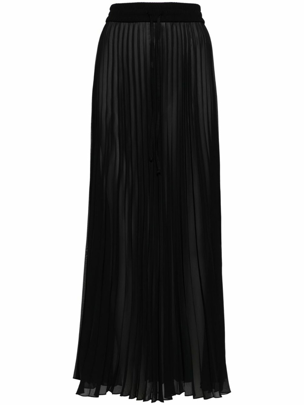 Peter Do Black Pleated Maxi Skirt Peter Do