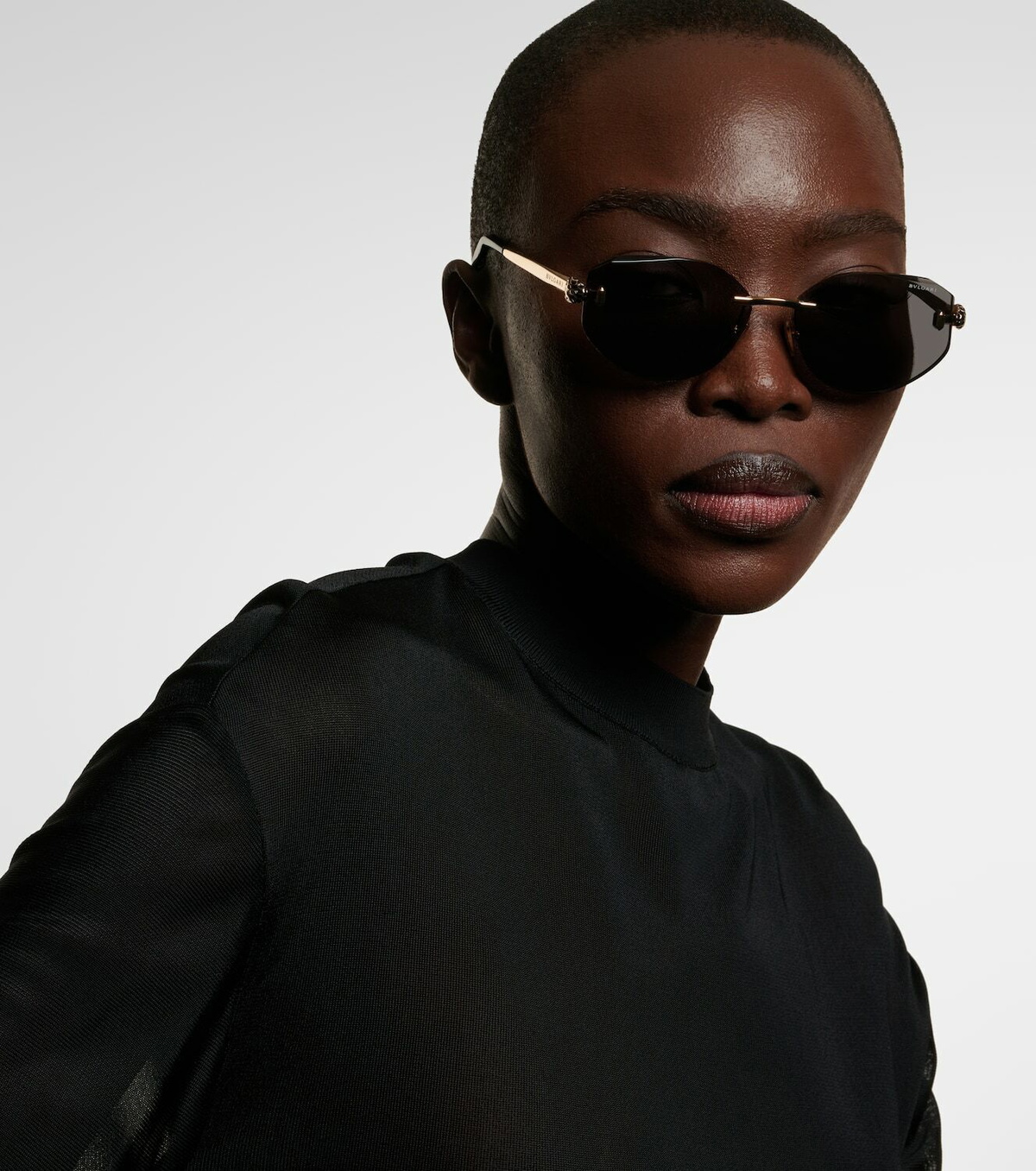 Bvlgari Serpenti Forever oval sunglasses