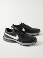 Nike Golf - Air Zoom Victory Tour 3 Suede and Nubuck-Trimmed Full-Grain Leather Golf Shoes - Black