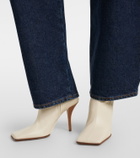 Alaïa 90 leather ankle boots