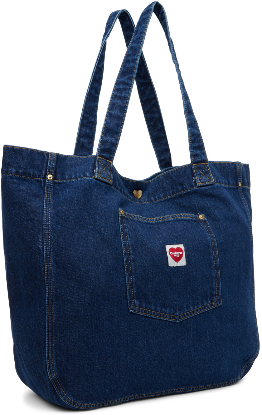 未使用 カーハートWIP ナッシュ トート ブルーデニム Carhartt Work In Progress Blue Nash Tote Carhartt WIP