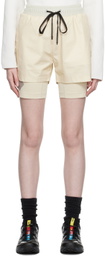 Templa Beige Layered Shorts